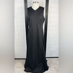 COS Black Sleeveless V-Neck Maxi Gown M